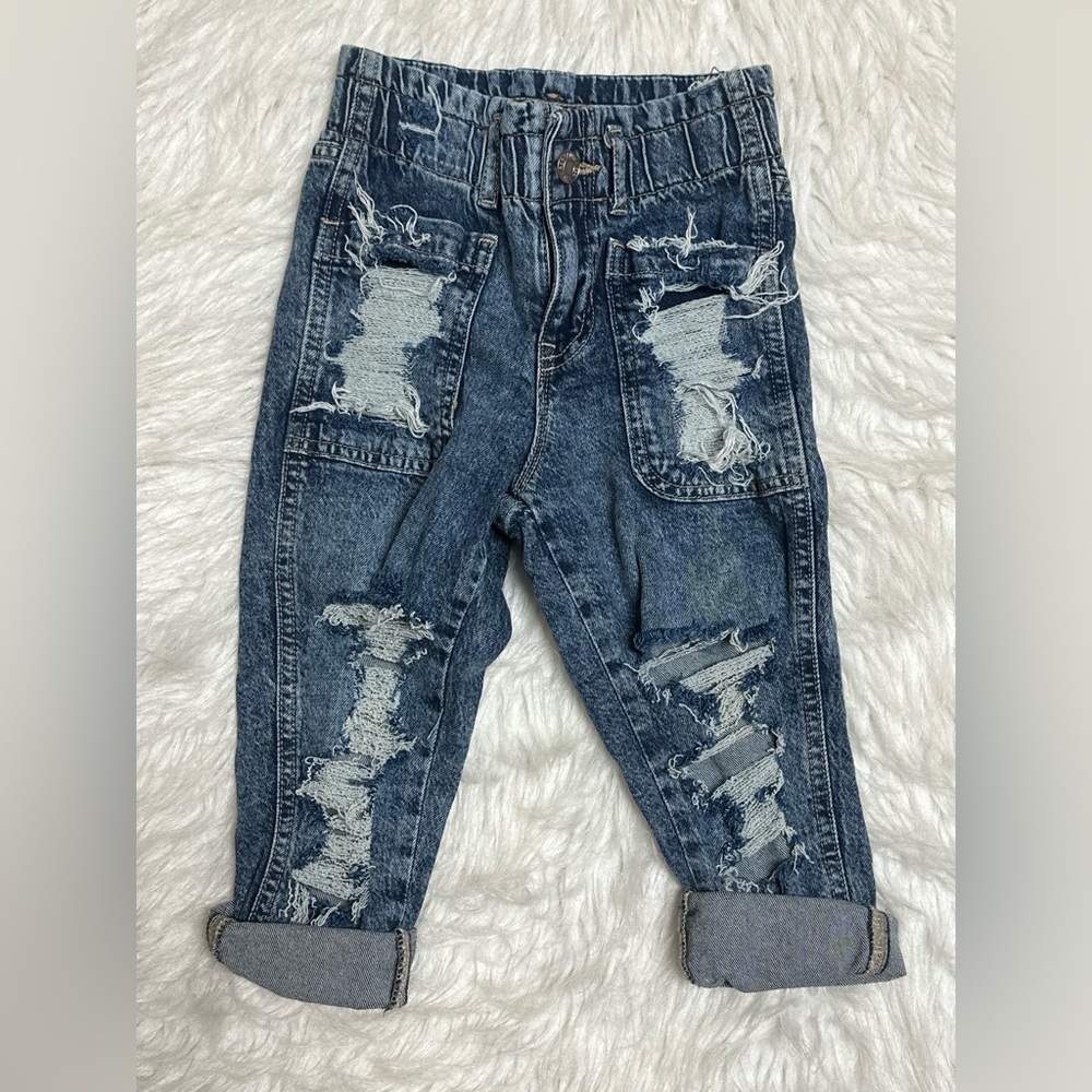 GAP Kids Distressed Blue Jeans